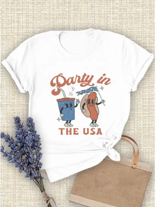 Party in the USA Short Sleeve T-Shirt