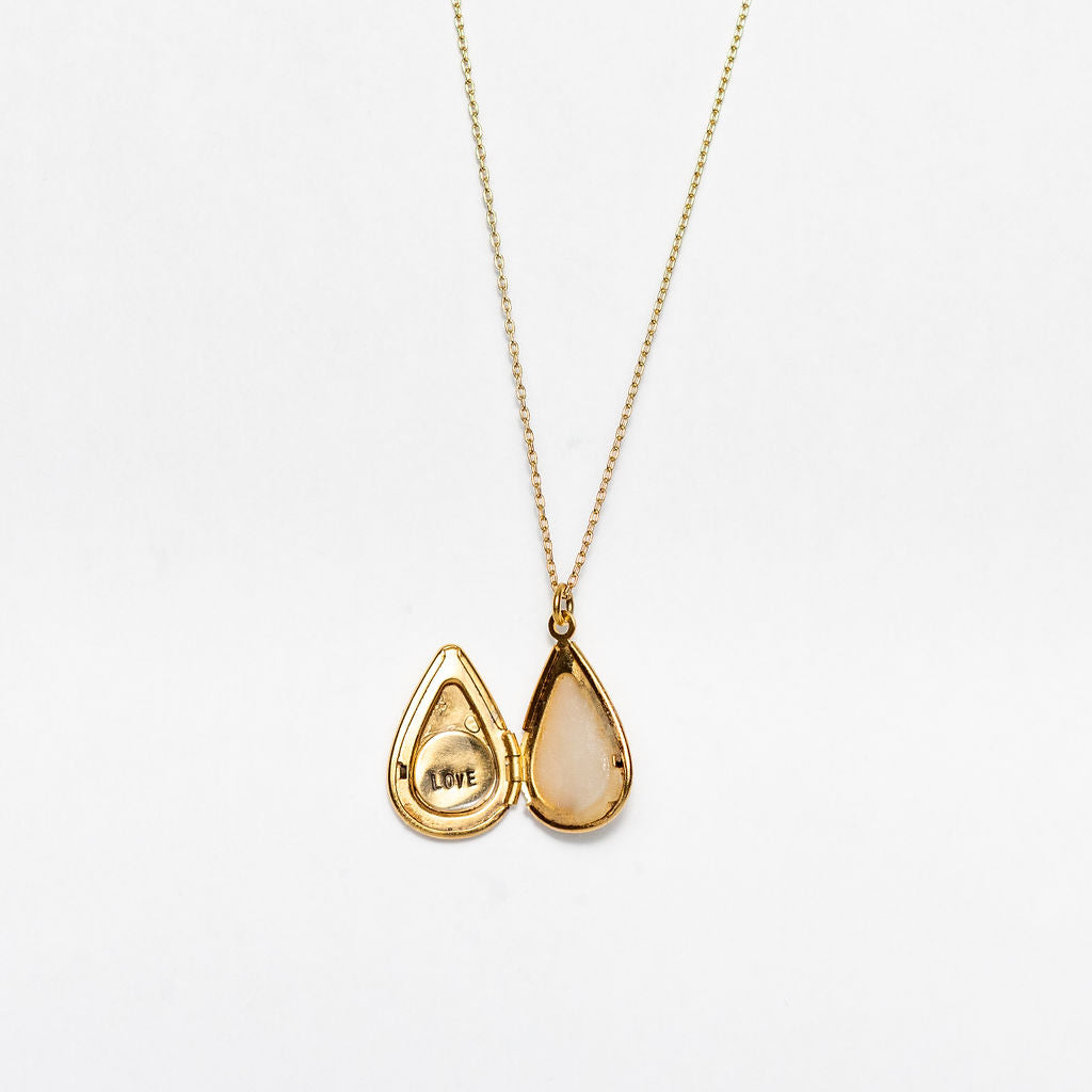 LOVE Perfume Teardrop Locket