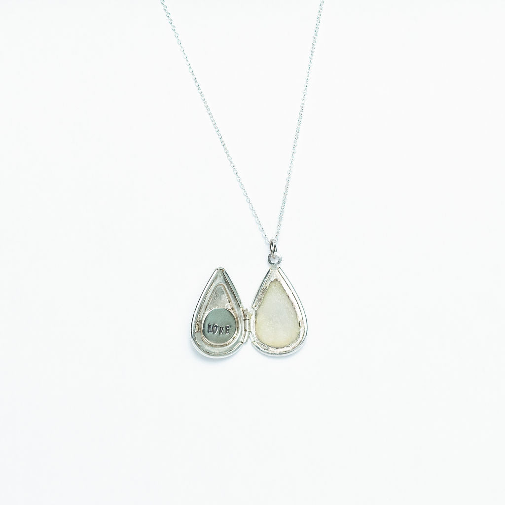 LOVE Perfume Teardrop Locket