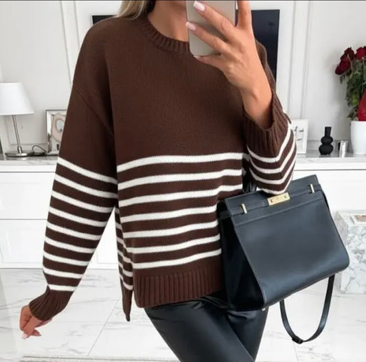 Chocolate Stripped Sweater