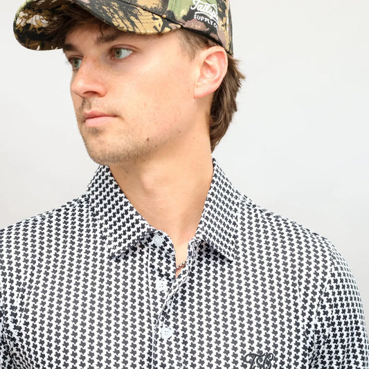 Little Black Texas Performance Polo