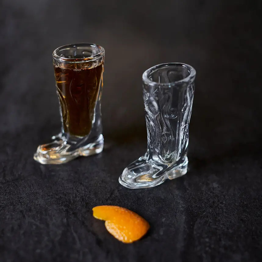 Cowboy Boot Shot Glasses, Set of 2