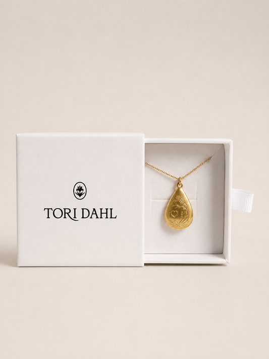 LOVE Perfume Teardrop Locket