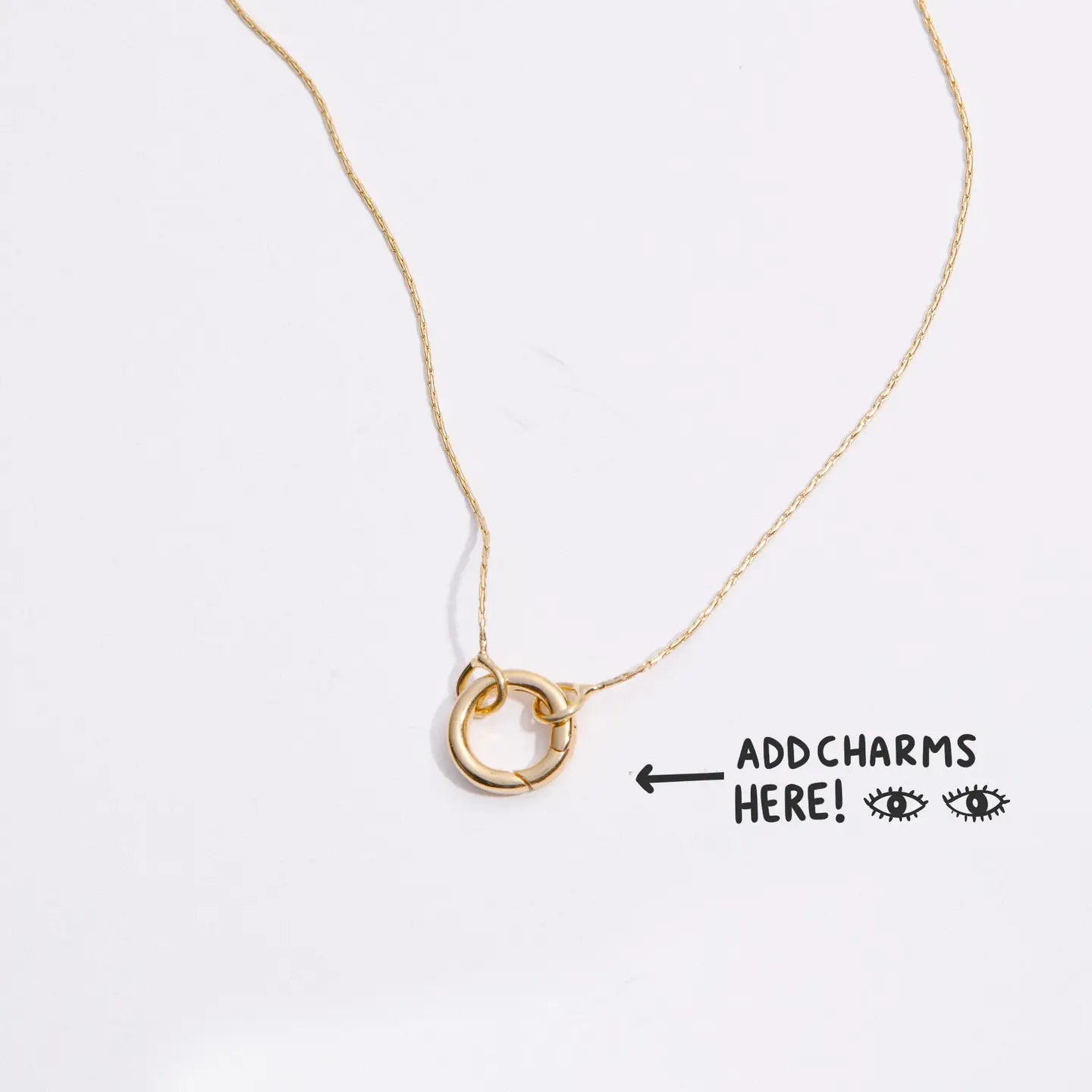 Expandable Chain Charm Necklace